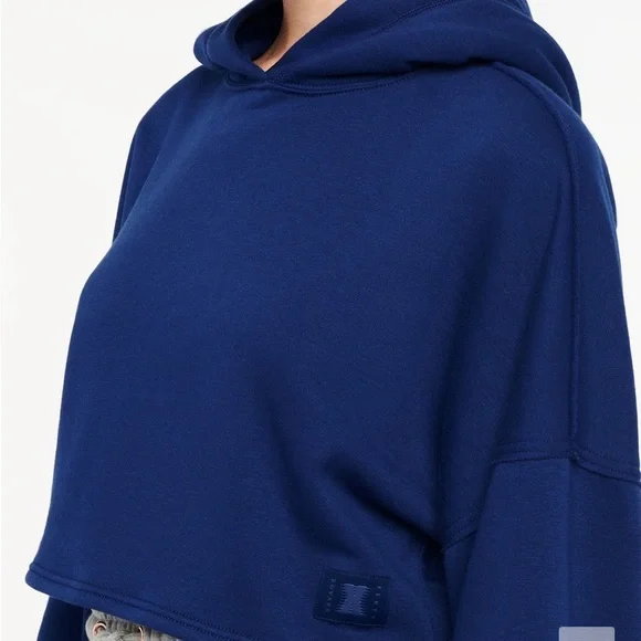 Savage X Fenty Royal Boss Blue Xssential Crop Hoodie - Picture 6 of 13